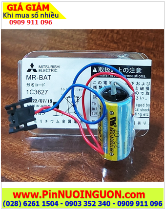 Mitsubishi MR-BAT; Pin nuôi nguồn Mitsubishi MR-BAT lithium 3.6v 2/3A 1700mAh _Xuất xứ Nhật